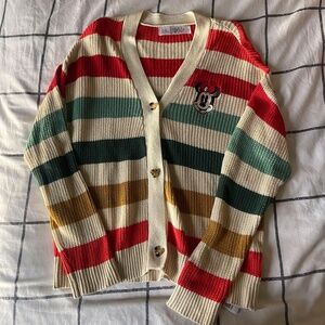 Disney Parks Holiday Minnie Mouse Cardigan - M